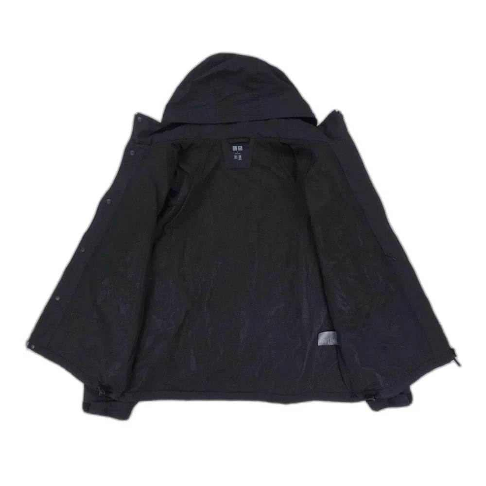 UNIQLO Windproof Stand Collar Blouson Soft Shell Hoodie Jacket Gorpcore Minimal - Picture 10 of 13